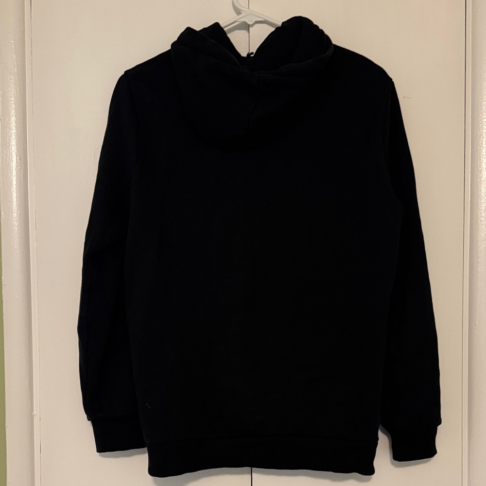 Men’s Puma Classic Black Hoodie with white logo, size small - Picture 3 of 4